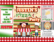 Load image into Gallery viewer, Pizza Party Chip Bags Digital File | Pizza Party Birthday Favors Printable | Pizza Party Favors | Pizza Party Treats Bag File | P2
