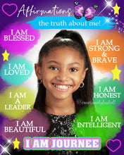 Load image into Gallery viewer, Kids Affirmation Wall Art Digital file | Affirmations for Kids 8x10 Printable File | A1