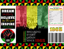 Load image into Gallery viewer, Juneteenth Chip Bag Instant Download | Juneteenth Favor Digital File | Juneteenth Printable | J1