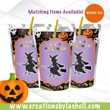 Load image into Gallery viewer, Halloween Juice labels Instant File Halloween Drink Labels Printable Halloween Party Favors Template | H1