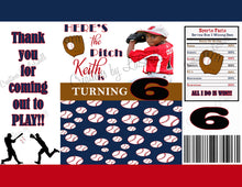 Load image into Gallery viewer, Baseball Chip Bag Digital File | Baseball Party Printable | Sports Chip Bag Printable