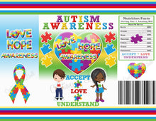 Load image into Gallery viewer, Autism Chip Bag Instant Download | Autism Favors Printable | Autism Awareness favors | Puzzle Chip bag Instant File| AW1