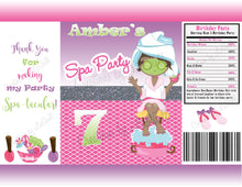 Load image into Gallery viewer, Spa Party Chip Bag Digital File | Spa Favors Printable | BD8