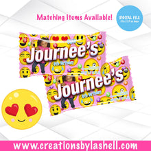 Load image into Gallery viewer, Emoji Rainbow Candy Wrappers Template | Emoji Candy Wrappers Digital File | Emoji Favors Printable | B3