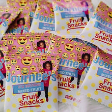 Load image into Gallery viewer, Emoji Fruit Snacks Digital File | Emoji Party Favor Printable | Emoji Favors Printable | Emoji Fruit Snacks Wrapper Template | B3