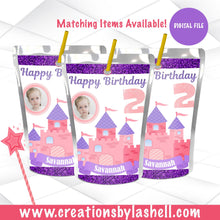 Load image into Gallery viewer, Princess Juice Labels Digital File | Princess Drink Labels Printable | Princess Party Favors | BD7