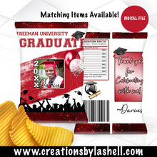 Load image into Gallery viewer, Graduation Chip Bags | Graduation 2022 | Digital File | Custom Chip bags | Graduation Favors | Graduation party | G6