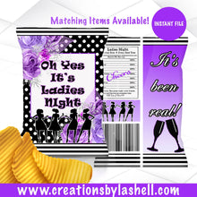 Load image into Gallery viewer, Ladies Night Out Chip bags | Girl's Night Chip Bags | Instant File | Bachelorette party favors | L1