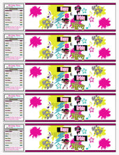 Load image into Gallery viewer, Hip Hop Water Bottle Labels Printable | Dance Party Water Bottle Labels Digital File | Dance Party Favors | Hip Hop Theme Labels | B2