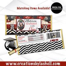 Load image into Gallery viewer, Graduation Candy Bar Wrapper Digital File | Graduation Chocolate Bar Wrapper | G2