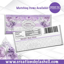 Load image into Gallery viewer, Mother's day Candy Bar Wrapper Instant Download | Mother's Day Chocolate Candy Bar Wrappers Printable File | M1