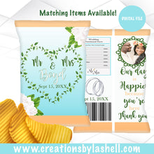 Load image into Gallery viewer, Wedding Chip bags Digital File | Beach Wedding Chip Bag Printable | Destination Wedding Chip Bag | W4