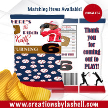 Load image into Gallery viewer, Baseball Chip Bag Digital File | Baseball Party Printable | Sports Chip Bag Printable