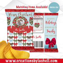 Load image into Gallery viewer, DIGITAL DOWNLOAD Christmas Chip Bag Labels Printable Digital Download | C1