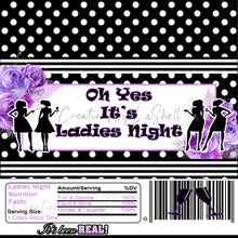 Load image into Gallery viewer, Ladies Night Candy bar wrapper | Ladies Night Chocolate Bar Wrapper | Girls Night Candy wrappers | Instant File | L1