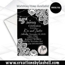 Load image into Gallery viewer, Anniversary Invitation Digital File | Wedding Anniversary Invitation Template | Anniversary Invite Printable | A2