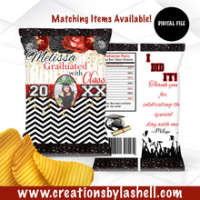 Load image into Gallery viewer, Graduation Chip Bags Digital File | Custom Graduation Chip bags Printable | Graduation Favors Printable | G2
