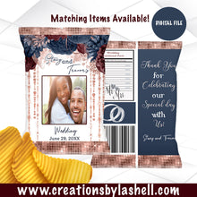 Load image into Gallery viewer, Wedding Chip bags | Custom Wedding Favors | Bridal Chip Bags | Wedding Chip bag Template | Digital File | W2