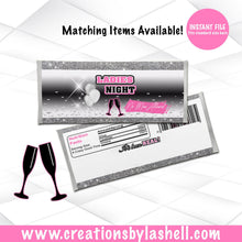 Load image into Gallery viewer, Ladies Night Candy Bar Wrappers Instant Download | Girls Night Chocolate Bar Wrappers Printable | Custom Candy bar Wrappers | L3