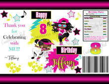 Load image into Gallery viewer, Hip Hop Chip Bags Digital File | Dance Party Chip bags Printable | Music Chip bags File | B2