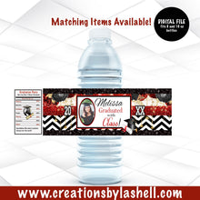 Load image into Gallery viewer, Graduation Water Bottle Labels Digital File | Graduation Drink Labels Printable | G2