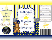 Load image into Gallery viewer, Twinkle Twinkle Little Star Chip bag Digital File | Twinkle Twinkle Little Star Baby Shower Chip Bag Printable | Teddy bear Chip Bag