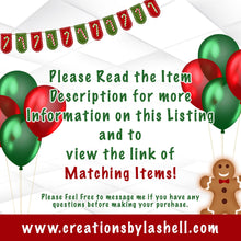 Load image into Gallery viewer, Christmas Gingerbread Kisses Candy Bar Wrapper Instant Download C2