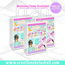 Load image into Gallery viewer, Slumber Party Gift Bag Template Slumber Party Favors Printable Sleep Over Theme Party Bags Digital File SP1