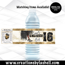 Load image into Gallery viewer, Sneaker Ball Water Bottle Labels Template Sneaker Theme Water Bottle Labels Printable Sneaker Favors Template SB1