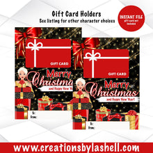Load image into Gallery viewer, Christmas Gift Card Holder Instant Download Stocking Stuffer GC2_B