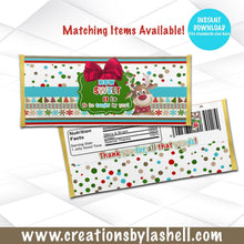 Load image into Gallery viewer, Christmas How Sweet It Is To Be Taught By You Candy Bar Wrapper For Teachers Instant Download C4