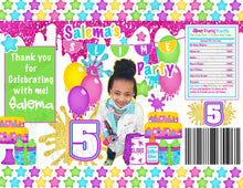 Load image into Gallery viewer, Slime Chip Bag Printable | Slime Party Chip Bag Template | Slime Party Favors Digital File | SP3