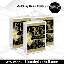 Load image into Gallery viewer, Ladies Night Gift Bag Label Instant Download Ladies Night Treat Bag Label Template L2