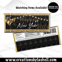 Load image into Gallery viewer, New Years Eve Candy Bar Wrapper Instant Download For 2024 NY1