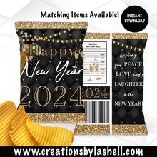 Load image into Gallery viewer, New Years Eve Chip Bag Instant Download For 2024 NY1