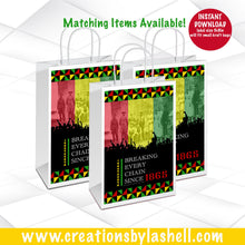 Load image into Gallery viewer, Juneteenth Favors Instant Download Bundle Juneteenth Treats Bundle Template Juneteenth Printable J1