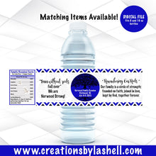 Load image into Gallery viewer, Family Reunion Water Bottle Labels Template Family Reunion Favors Printable Family Reunion Digital File FR1