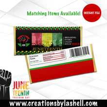 Load image into Gallery viewer, Juneteenth Favors Instant Download Bundle Juneteenth Treats Bundle Template Juneteenth Printable J1
