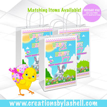 Load image into Gallery viewer, Easter Gift Bag Label Instant Download | Easter Treat Bag Label Template | Easter Favors Printable | E1