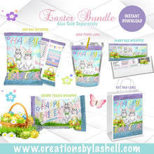 Load image into Gallery viewer, Easter Basket Stuffers Bundle Instant Download Easter Favors Bundle Templates Easter Bunny Favors Printable E2