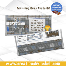 Load image into Gallery viewer, Father's Day Favors Bundle Instant Download Father's Day Favors Bundle Blue Father's Day Printables FD2