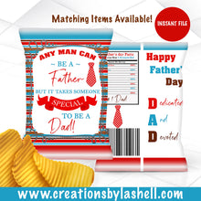 Load image into Gallery viewer, Father's Day Favors Bundle Instant Download Father's Day Favors Bundle Blue Father's Day Printables FD1