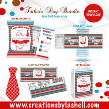 Load image into Gallery viewer, Father's Day Favors Bundle Instant Download Father's Day Favors Bundle Blue Father's Day Printables FD1