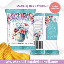 Load image into Gallery viewer, Mother's Day Favors Bundle Instant Download Mother's Day Templates Bundle Floral Mother's Day Favors Printable M3
