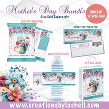 Load image into Gallery viewer, Mother's Day Favors Bundle Instant Download Mother's Day Templates Bundle Floral Mother's Day Favors Printable M3