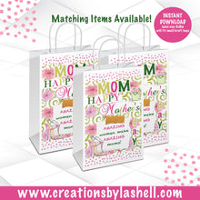 Load image into Gallery viewer, Mother's Day Favors Bundle Instant Download Mother's Day Favors Printable Bundle Pink Mother's Day Treats Printable M4