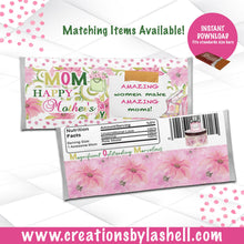 Load image into Gallery viewer, Mother's Day Favors Bundle Instant Download Mother's Day Favors Printable Bundle Pink Mother's Day Treats Printable M4