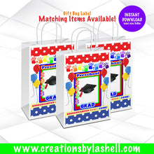 Load image into Gallery viewer, Preschool Graduation Gift Bag Instant Download | Preschool Graduation Gift Bag Label Printable | Pre K Graduation Treat Bag File | G9