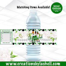 Load image into Gallery viewer, Sisterhood Water bottle labels Instant Download | Sorority Favors Printable | Green and White Ladies Night labels | SH1