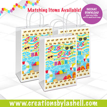 Load image into Gallery viewer, Pool Party Labels Bundle Instant Download Pool Party Favors Bundle Printable Splish Splash Chip Bag Package Printable PP1
